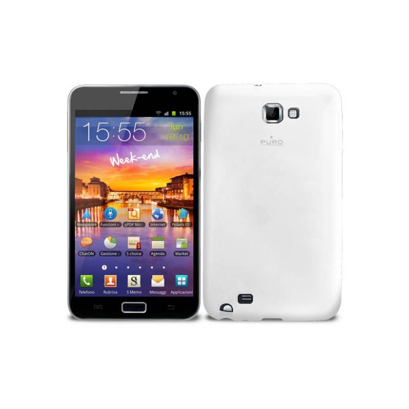 Kryt na mobil Puro Cust pro Samsung Galaxy Note silicone (GNOTEPLASMAWHI) bílý, kryt, mobil, puro, cust, pro, samsung, galaxy, note, silicone, gnoteplasmawhi