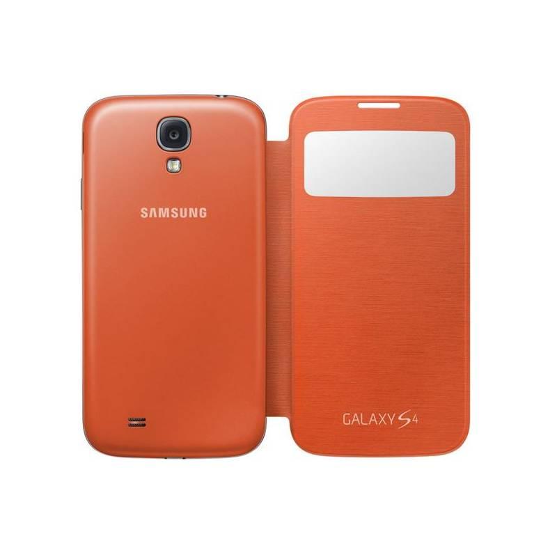 Kryt na mobil Samsung EF-CI950BOEG flip S-view pro Galaxy S4 (i9505) (EF-CI950BOEGWW) oranžový, kryt, mobil, samsung, ef-ci950boeg, flip, s-view, pro, galaxy, i9505, ef-ci950boegww