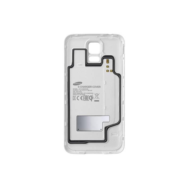 Kryt na mobil Samsung EP-CG900IB Wireless pro Galaxy S5 (SM-G900), nabíjecí (EP-CG900IWEGWW) bílý, kryt, mobil, samsung, ep-cg900ib, wireless, pro, galaxy, sm-g900, nabíjecí