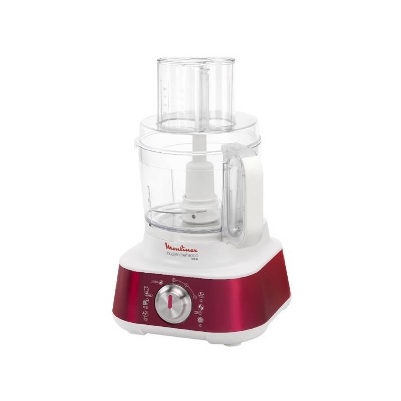 Kuchyňský robot Moulinex FP662 bílý/červený (Náhradní obal / Silně deformovaný obal 8213112494), kuchyňský, robot, moulinex, fp662, bílý, červený, náhradní, obal, silně