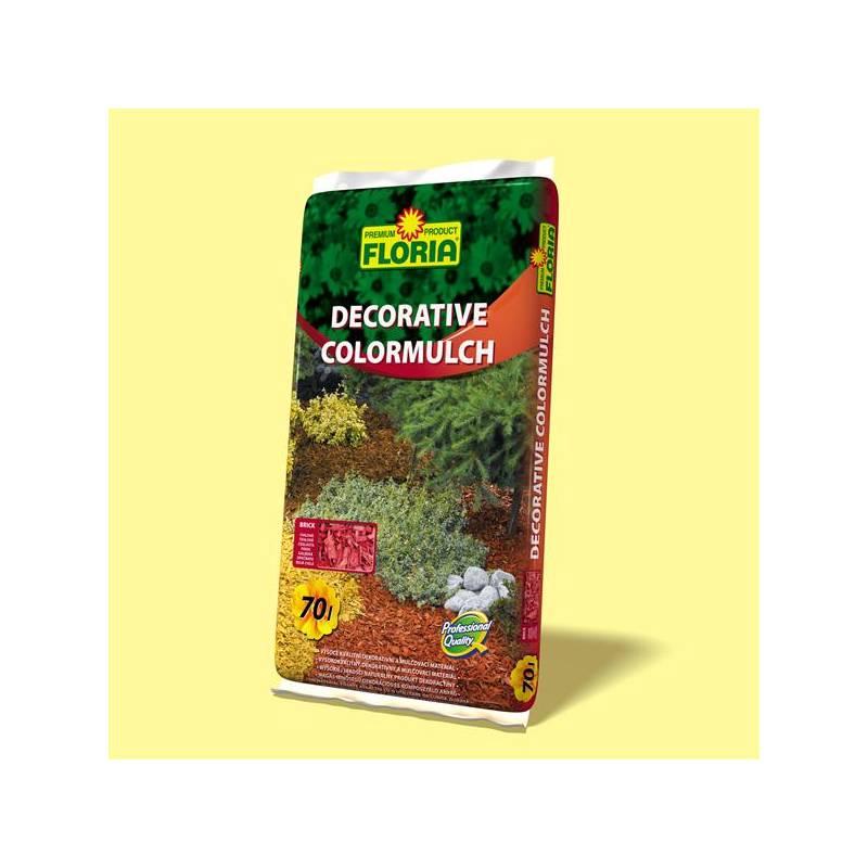 Kůra Agro FLORIA decor. ColorMulch cihlová, 70 l, kůra, agro, floria, decor, colormulch, cihlová