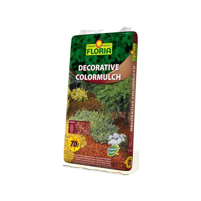 Kůra Agro FLORIA decor. ColorMulch hnědá, 70 l, kůra, agro, floria, decor, colormulch, hnědá