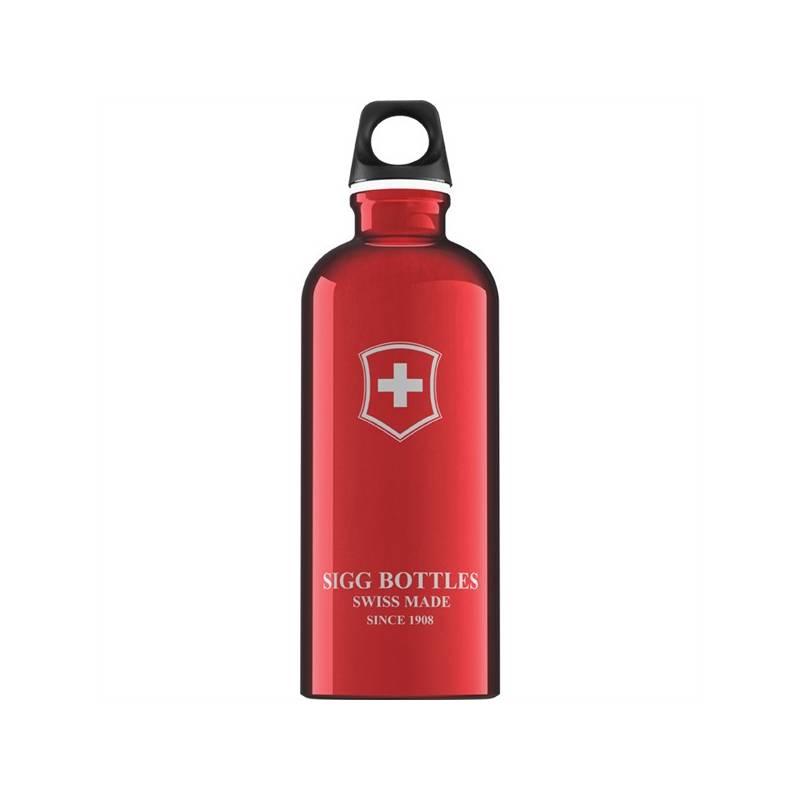 Láhev na pití Sigg Swiss Emblem Swiss Emblem Red 0,6 L červená, láhev, pití, sigg, swiss, emblem, red, červená
