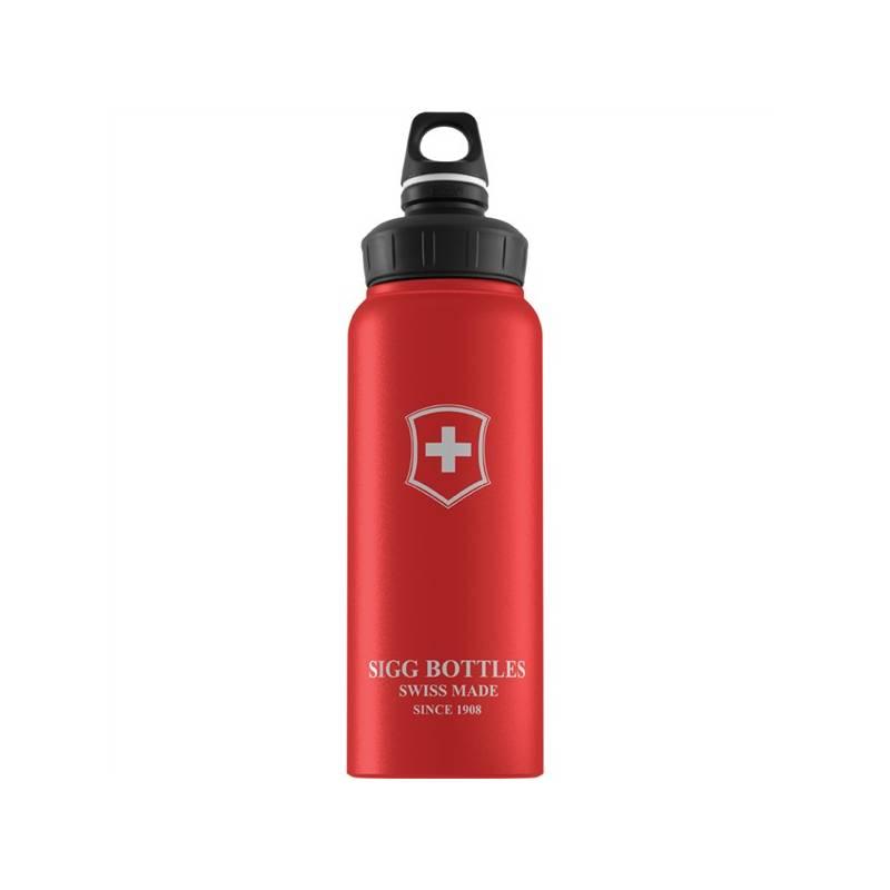 Láhev na pití Sigg Swiss Emblem Swiss Emblem WMB Red Touch 1,0 L červená, láhev, pití, sigg, swiss, emblem, wmb, red, touch, červená