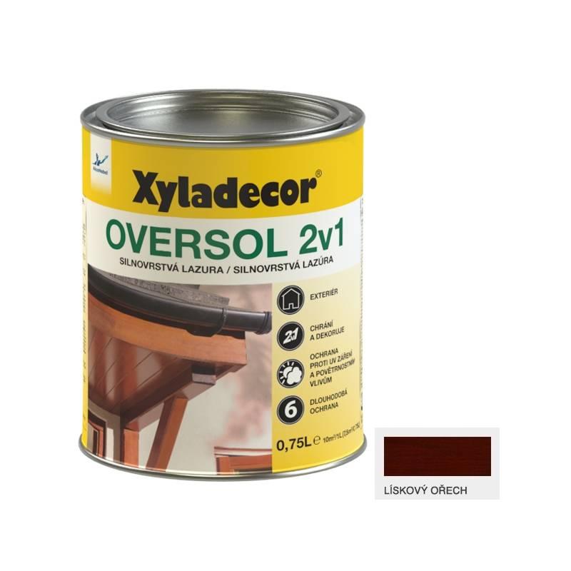 Lazura na dřevo Xyladecor Oversol 2v1 lískový ořech, 0,75, lazura, dřevo, xyladecor, oversol, 2v1, lískový, ořech
