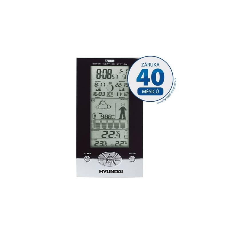 Meteorologická stanice Hyundai WS 1806 Boy šedá barva (vrácené zboží 8414002662), meteorologická, stanice, hyundai, 1806, boy, šedá, barva, vrácené, zboží