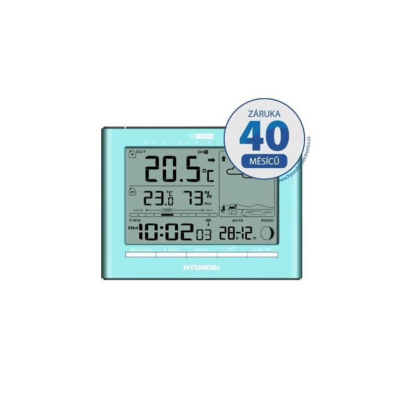 Meteorologická stanice Hyundai WSC 2180 SK modrá, meteorologická, stanice, hyundai, wsc, 2180, modrá
