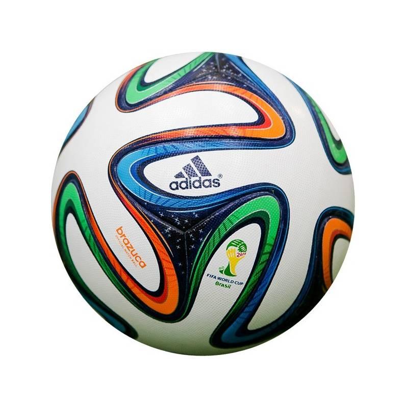 Míč fotbalový Adidas Brazuca OMB 5 bílý, míč, fotbalový, adidas, brazuca, omb, bílý