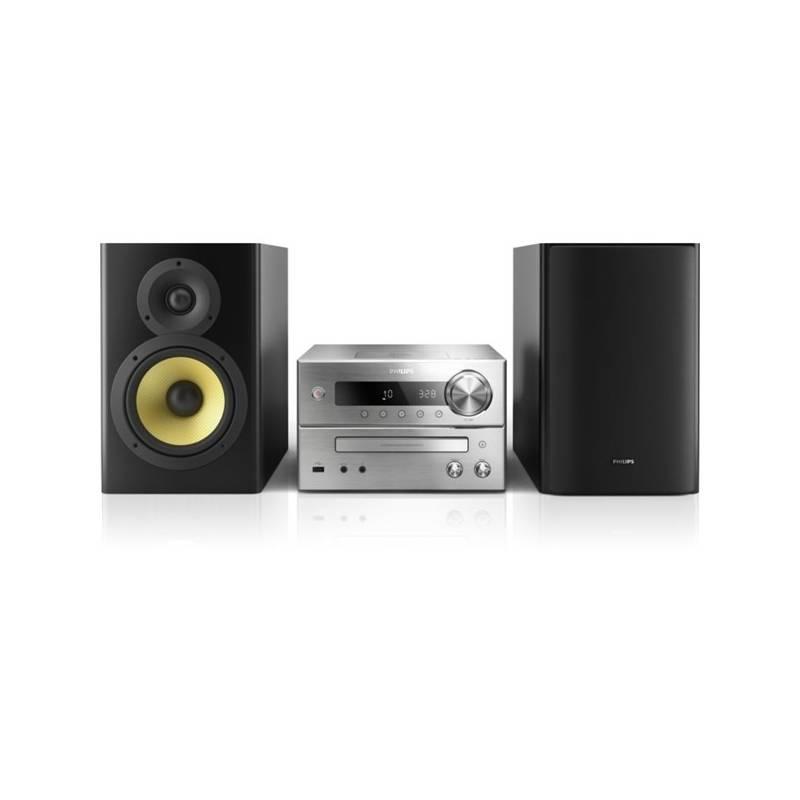 Mikro HiFi systém Philips BTD7170/12 šedá, mikro, hifi, systém, philips, btd7170, šedá