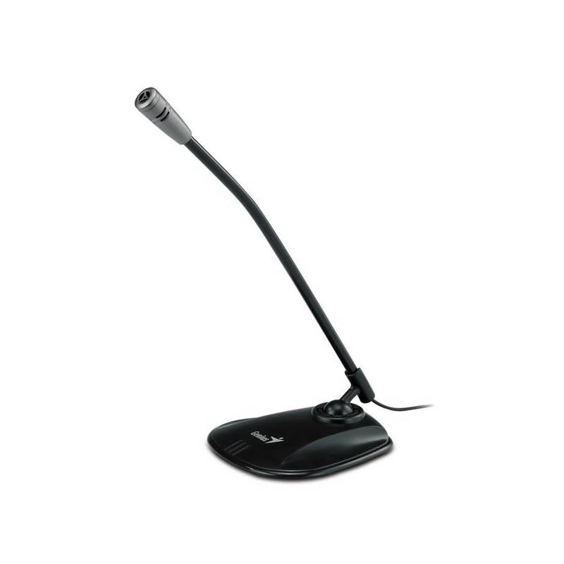 Mikrofon Genius MIC-01A (31700002101) stříbrný, mikrofon, genius, mic-01a, 31700002101, stříbrný