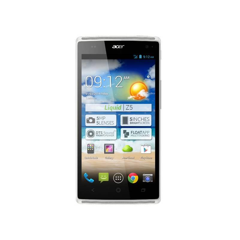 Mobilní telefon Acer Liquid Z5 Dual Sim (HM.HD9EE.001) bílý, mobilní, telefon, acer, liquid, dual, sim, hd9ee, 001, bílý