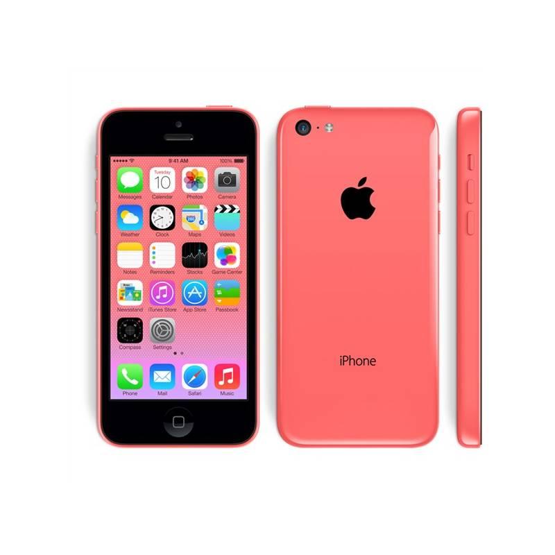 Mobilní telefon Apple iPhone 5C 32GB (MF096CS/A) růžový, mobilní, telefon, apple, iphone, 32gb, mf096cs, růžový