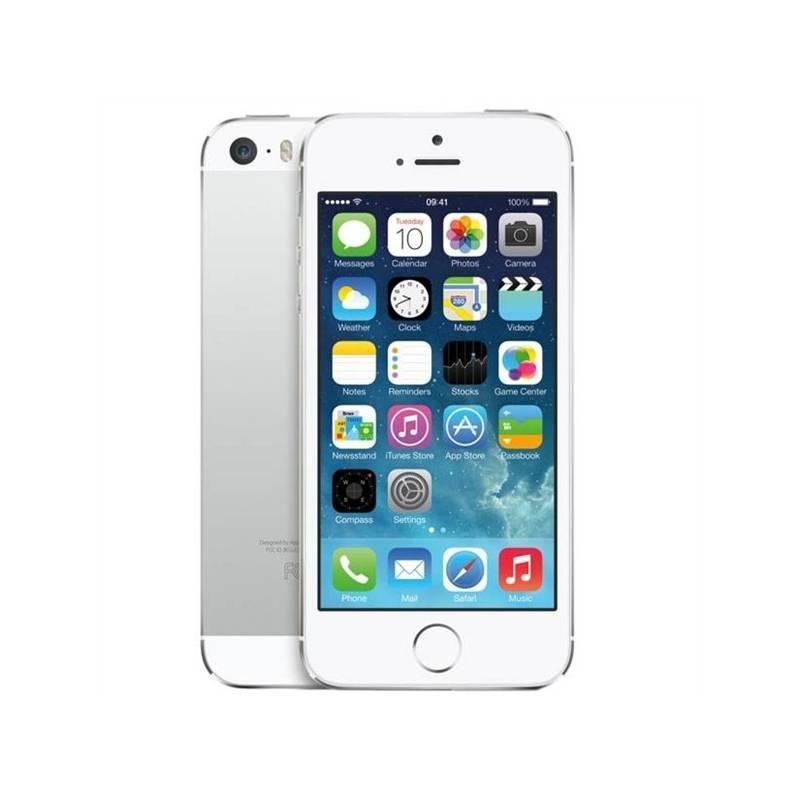 Mobilní telefon Apple iPhone 5S 16GB (ME433CS/A) stříbrný, mobilní, telefon, apple, iphone, 16gb, me433cs, stříbrný