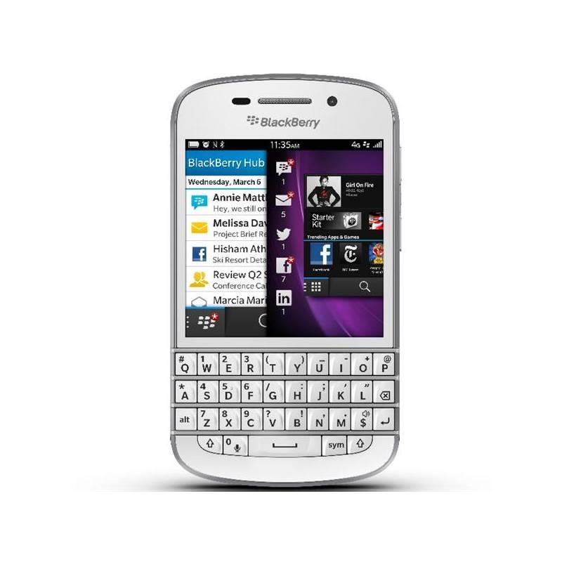 Mobilní telefon BlackBerry Q10 (PRD-53432-014) bílý, mobilní, telefon, blackberry, q10, prd-53432-014, bílý