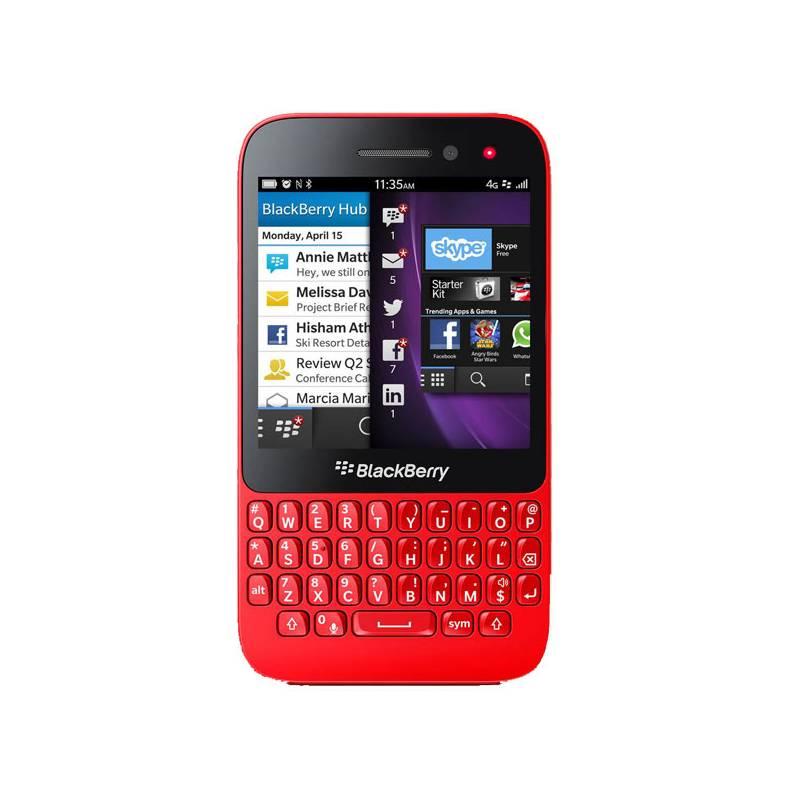 Mobilní telefon BlackBerry Q5 (PRD-53828-028) červený, mobilní, telefon, blackberry, prd-53828-028, červený