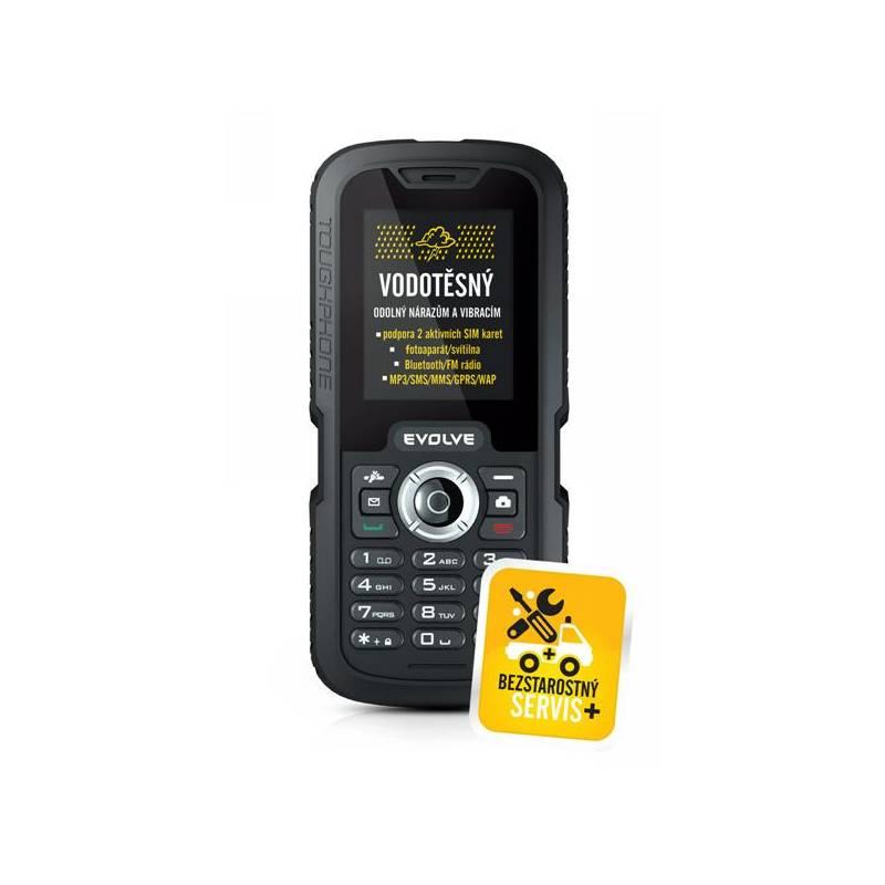 Mobilní telefon Evolveo Gladiator RG250 Dual Sim (RG250) černý, mobilní, telefon, evolveo, gladiator, rg250, dual, sim, černý