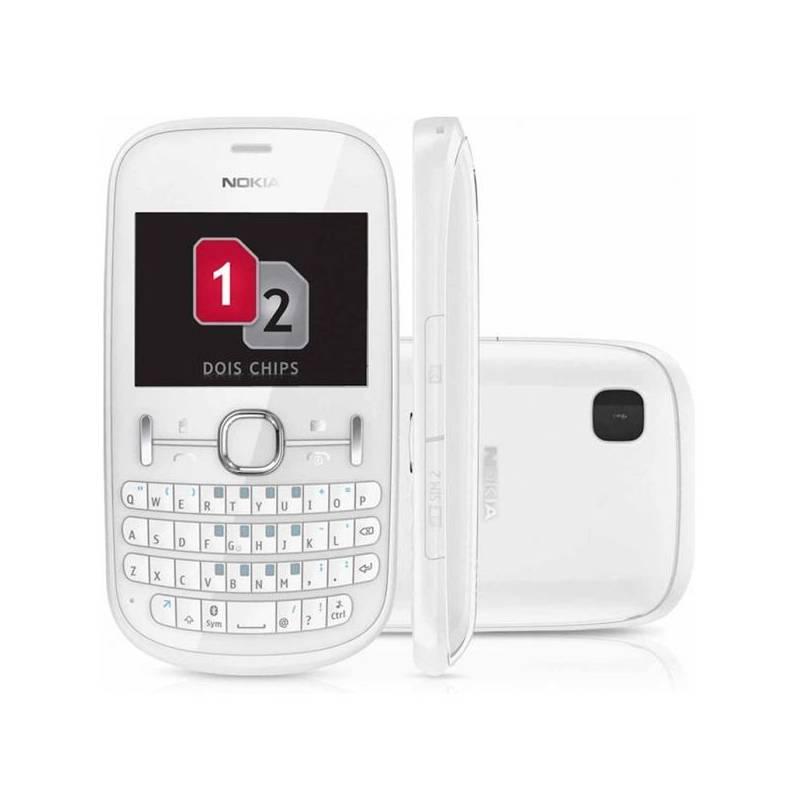 Mobilní telefon Nokia Asha 200 Dual Sim bílý, mobilní, telefon, nokia, asha, 200, dual, sim, bílý