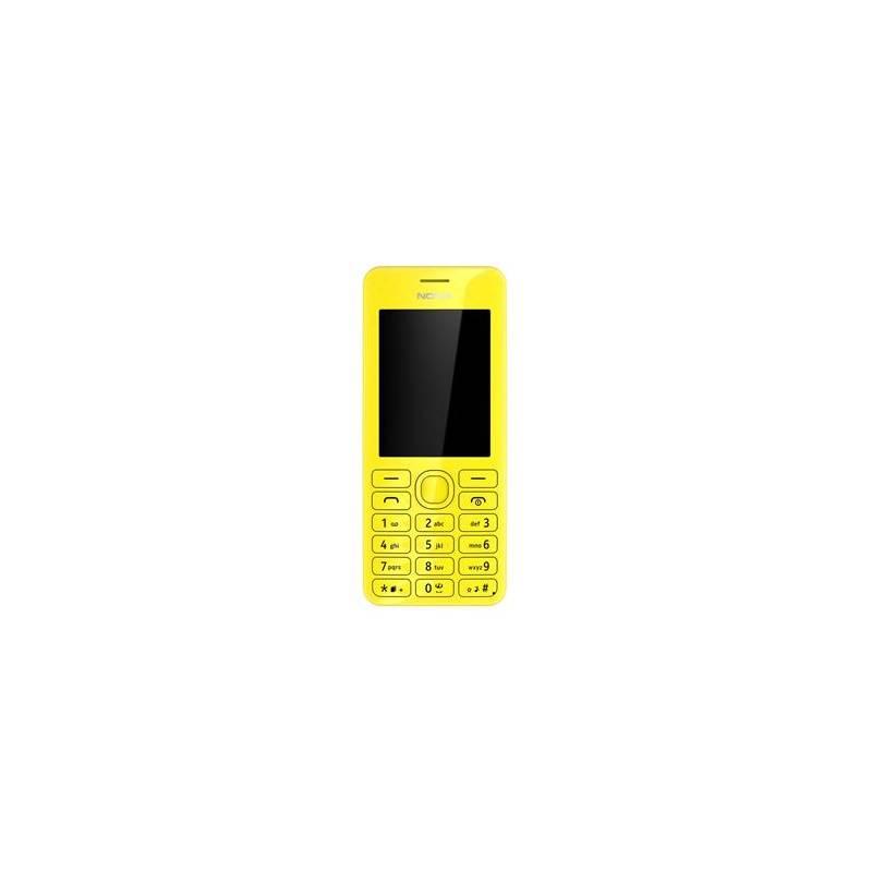 Mobilní telefon Nokia Asha 206 Dual Sim žlutý, mobilní, telefon, nokia, asha, 206, dual, sim, žlutý