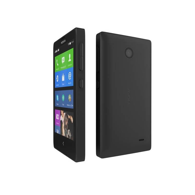Mobilní telefon Nokia X Dual Sim (A00018270) černý, mobilní, telefon, nokia, dual, sim, a00018270, černý