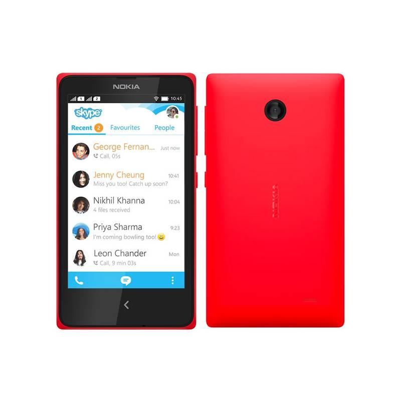 Mobilní telefon Nokia X Dual Sim (A00018274) červený, mobilní, telefon, nokia, dual, sim, a00018274, červený