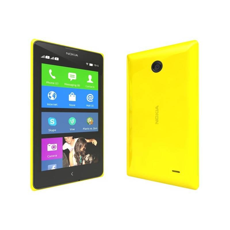 Mobilní telefon Nokia X Dual Sim (A00018275) žlutý, mobilní, telefon, nokia, dual, sim, a00018275, žlutý