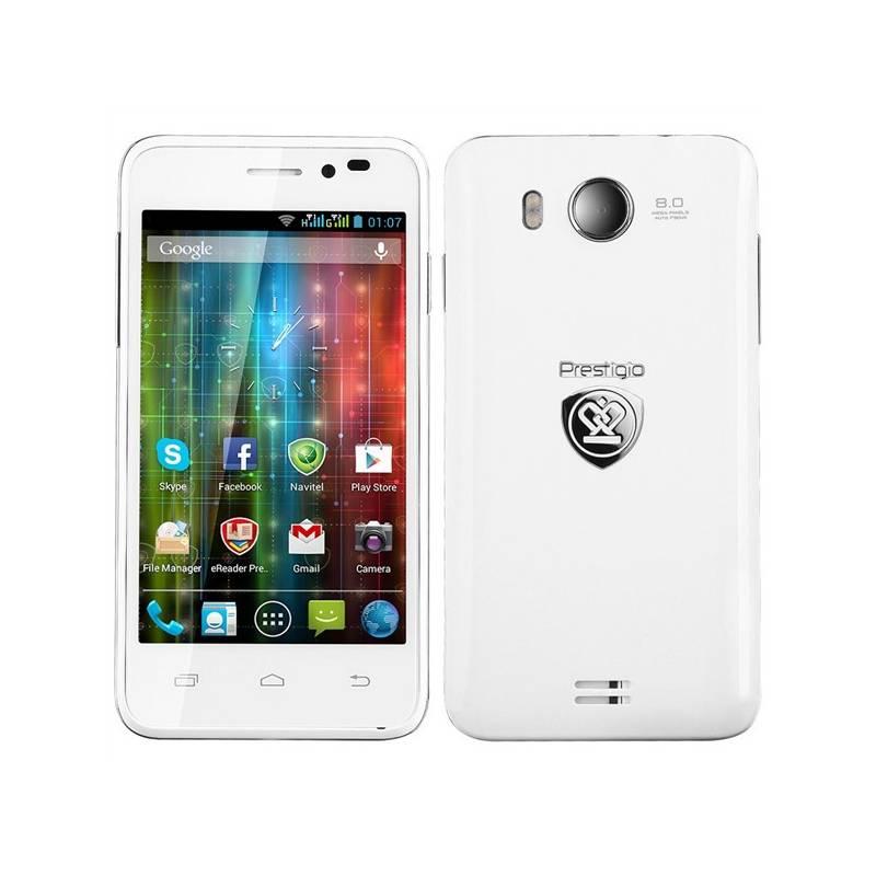 Mobilní telefon Prestigio MultiPhone PAP5400 Duo (PAP5400DUOWHITE) bílý, mobilní, telefon, prestigio, multiphone, pap5400, duo, pap5400duowhite, bílý