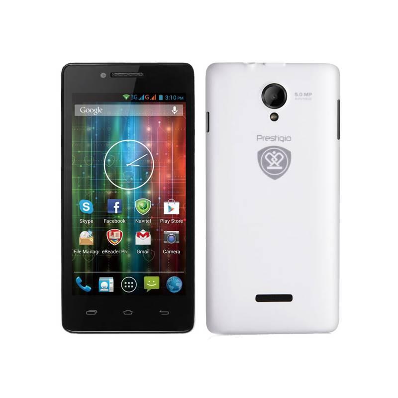 Mobilní telefon Prestigio MultiPhone PAP5451DUO (PAP5451DUOWHITE) černý/bílý, mobilní, telefon, prestigio, multiphone, pap5451duo, pap5451duowhite, černý, bílý