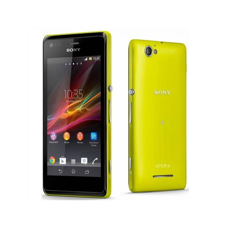 Mobilní telefon Sony Xperia M C1905 (1276-9343) žlutý, mobilní, telefon, sony, xperia, c1905, 1276-9343, žlutý