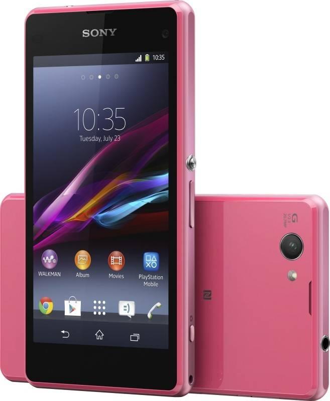 Mobilní telefon Sony Xperia Z1 Compact D5503 růžový, mobilní, telefon, sony, xperia, compact, d5503, růžový