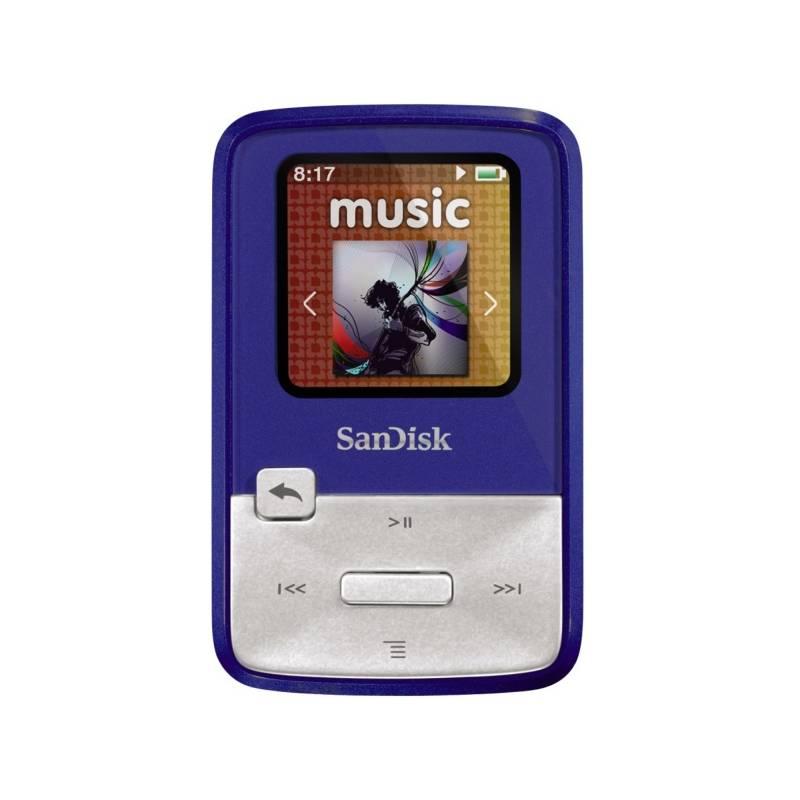 MP3 přehrávač Sandisk Sansa Clip Zip 4GB (619659072056) modrý, mp3, přehrávač, sandisk, sansa, clip, zip, 4gb, 619659072056, modrý