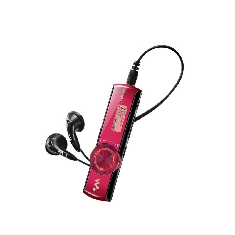 MP3 přehrávač Sony NWZ-B172R (NWZB172R.CEW) červený, mp3, přehrávač, sony, nwz-b172r, nwzb172r, cew, červený