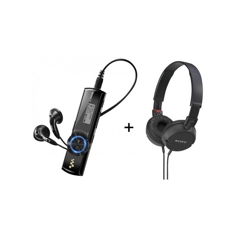 MP3 přehrávač Sony NWZ-B173B + MDR-ZX100B, mp3, přehrávač, sony, nwz-b173b, mdr-zx100b