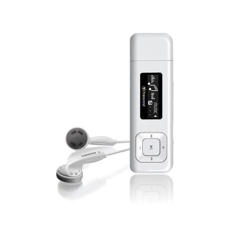 MP3 přehrávač Transcend MP330 8GB (TS8GMP330) bílý, mp3, přehrávač, transcend, mp330, 8gb, ts8gmp330, bílý