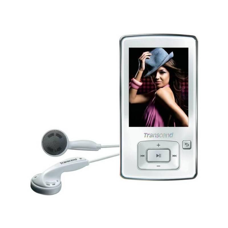 MP3 přehrávač Transcend MP870 8GB (TS8GMP870W) bílý, mp3, přehrávač, transcend, mp870, 8gb, ts8gmp870w, bílý