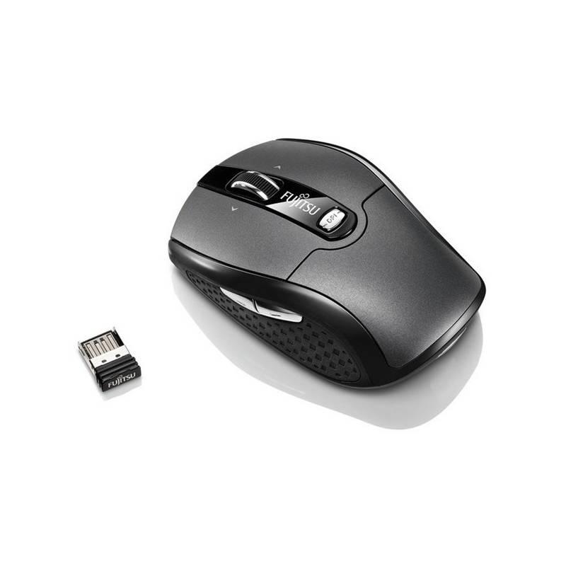 Myš Fujitsu WI610 (S26381-K460-L100) černá/šedá, myš, fujitsu, wi610, s26381-k460-l100, černá, šedá