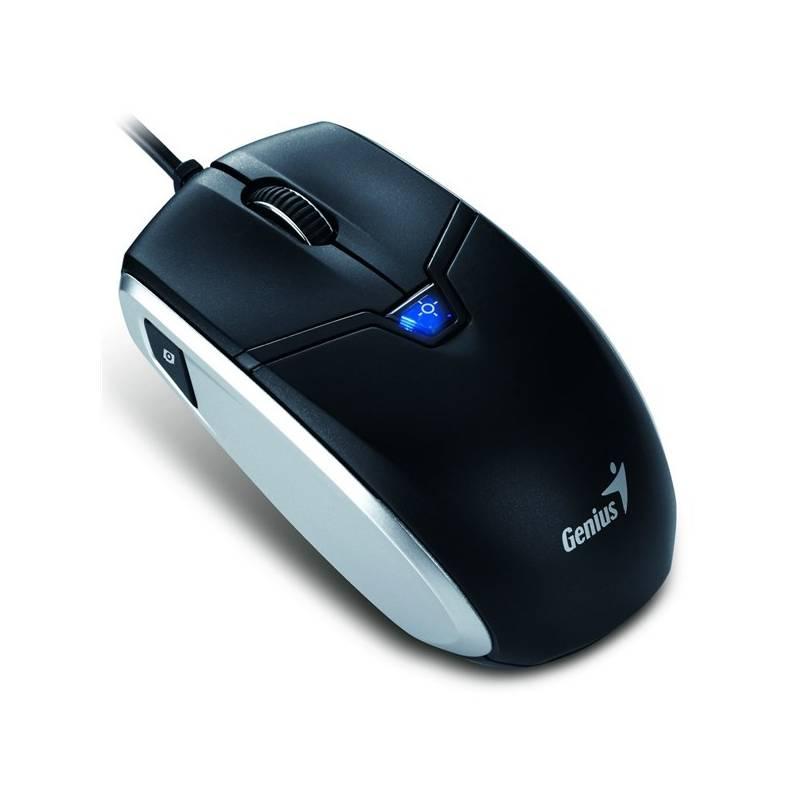 Myš Genius CamMouse (2MP Foto, QR čtečka) (31010169101) černá/stříbrná, myš, genius, cammouse, 2mp, foto, čtečka, 31010169101, černá, stříbrná