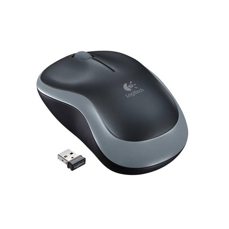 Myš Logitech Wireless Mouse M185 (910-002238) stříbrná, myš, logitech, wireless, mouse, m185, 910-002238, stříbrná