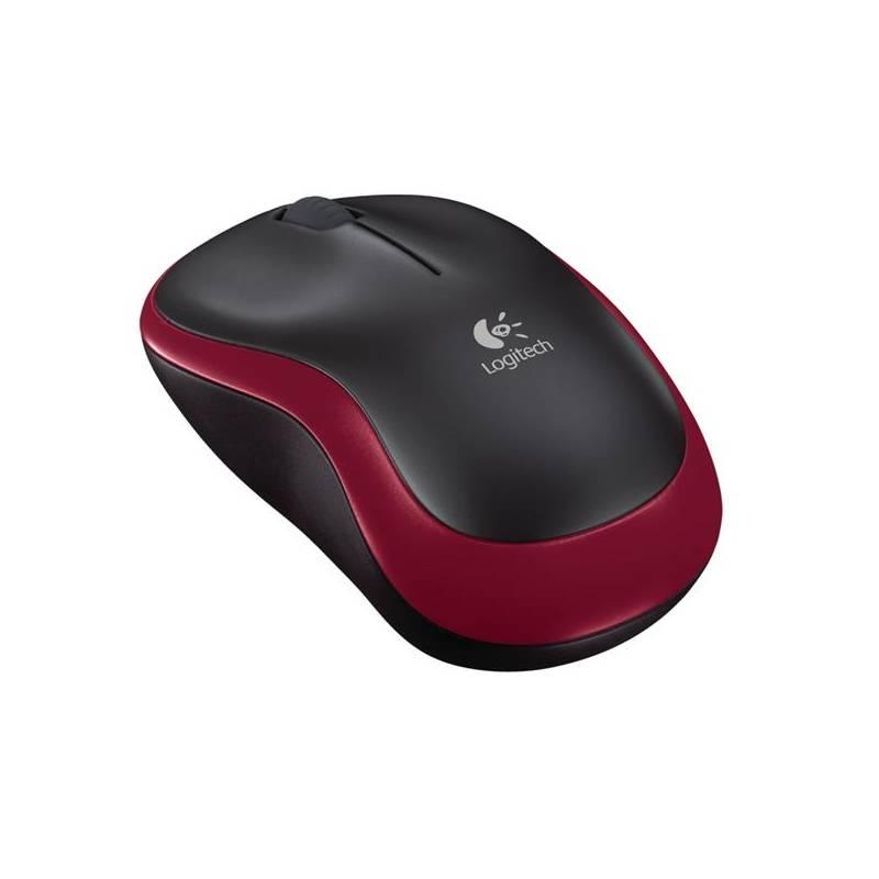 Myš Logitech Wireless Mouse M185 (910-002240) červená, myš, logitech, wireless, mouse, m185, 910-002240, červená