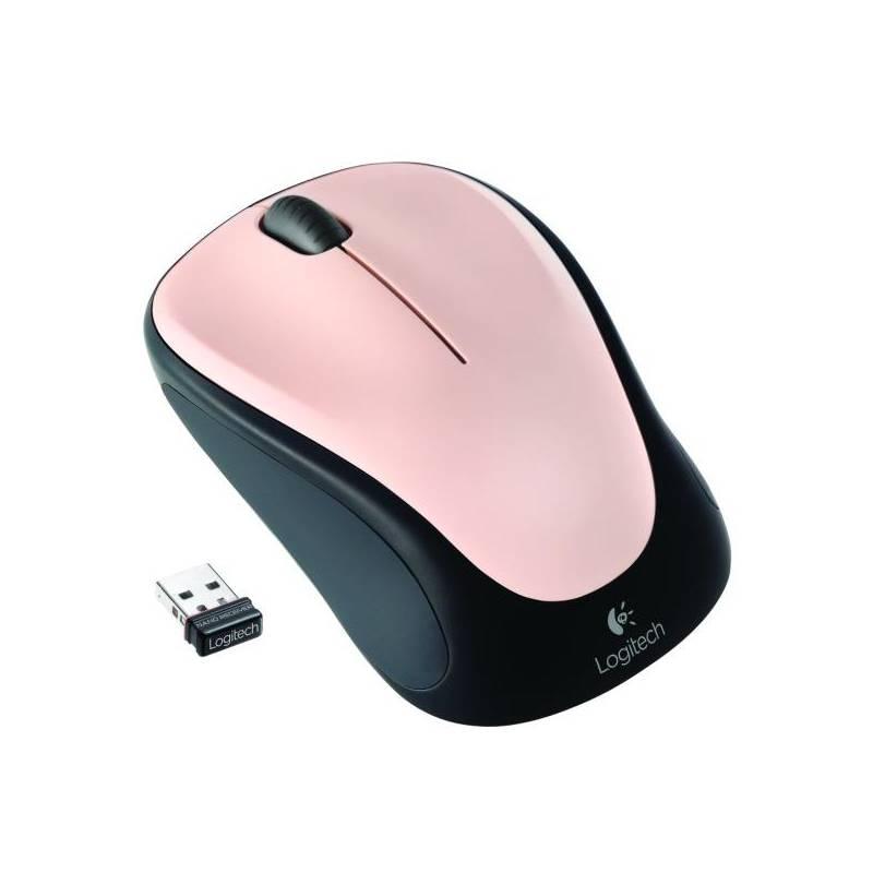 Myš Logitech Wireless Mouse M235 Pink Ivory (910-003137), myš, logitech, wireless, mouse, m235, pink, ivory, 910-003137