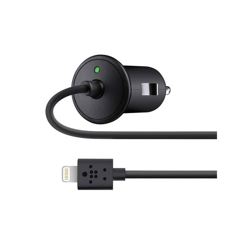 Nabíječka Belkin 12-24C/5V 2,1A Lightning pro Apple iPhone/iPad (F8J075btBLK) černá, nabíječka, belkin, 12-24c, lightning, pro, apple, iphone, ipad, f8j075btblk