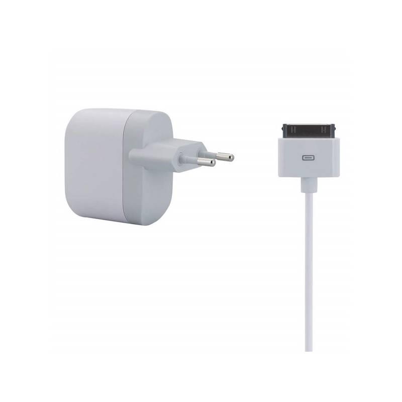 Nabíječka Belkin Travelcharger + kabel pro Apple iPod/iPhone (F8Z222cw03) bílý, nabíječka, belkin, travelcharger, kabel, pro, apple, ipod, iphone, f8z222cw03