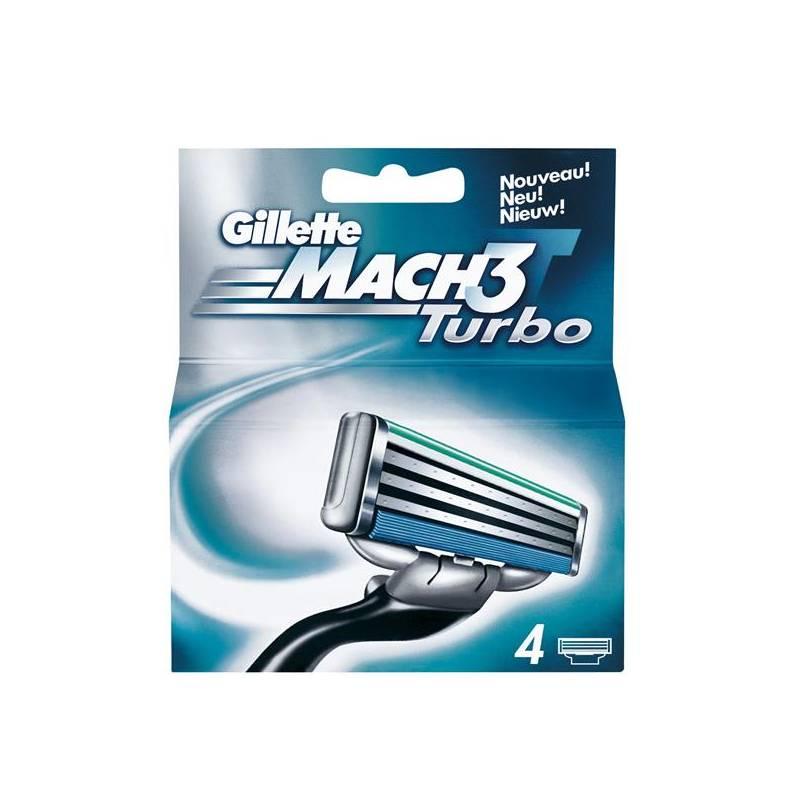 Náhradní břit Gillette MACH 3 Turbo 4 ks, náhradní, břit, gillette, mach, turbo