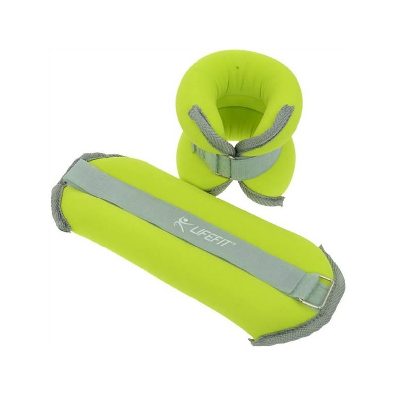 Neoprenová zátěž Lifefit ANKLE/WRIST WEIGHTS 2 x 2,0kg, zelená, neoprenová, zátěž, lifefit, ankle, wrist, weights, 0kg, zelená