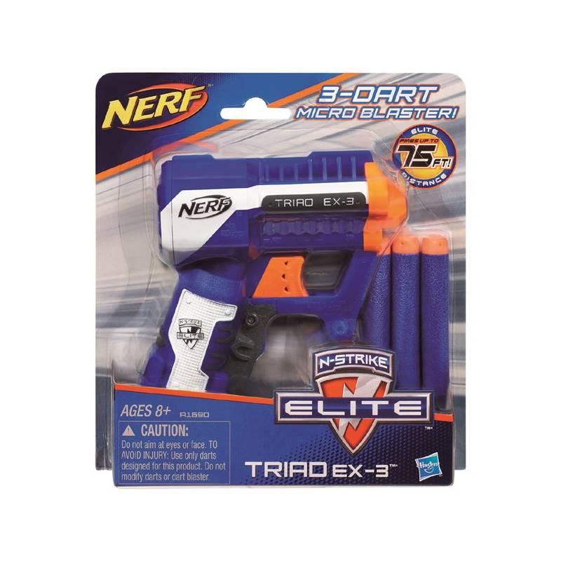 NERF elite kapesní pistole s 3 hlavněmi Hasbro, nerf, elite, kapesní, pistole, hlavněmi, hasbro