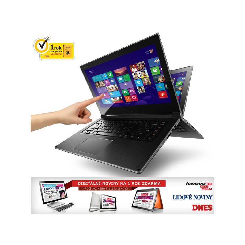 Notebook Lenovo IdeaPad Flex 14 Touch (59413033) černý/stříbrný, notebook, lenovo, ideapad, flex, touch, 59413033, černý, stříbrný