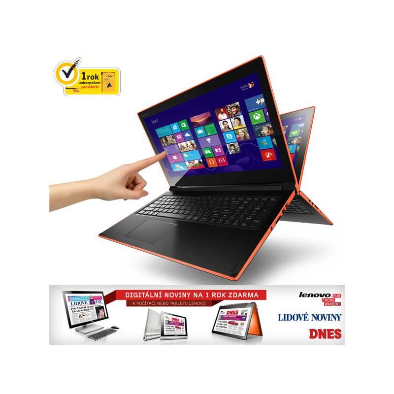 Notebook Lenovo IdeaPad Flex 15 Touch (59404529) černý/oranžový, notebook, lenovo, ideapad, flex, touch, 59404529, černý, oranžový