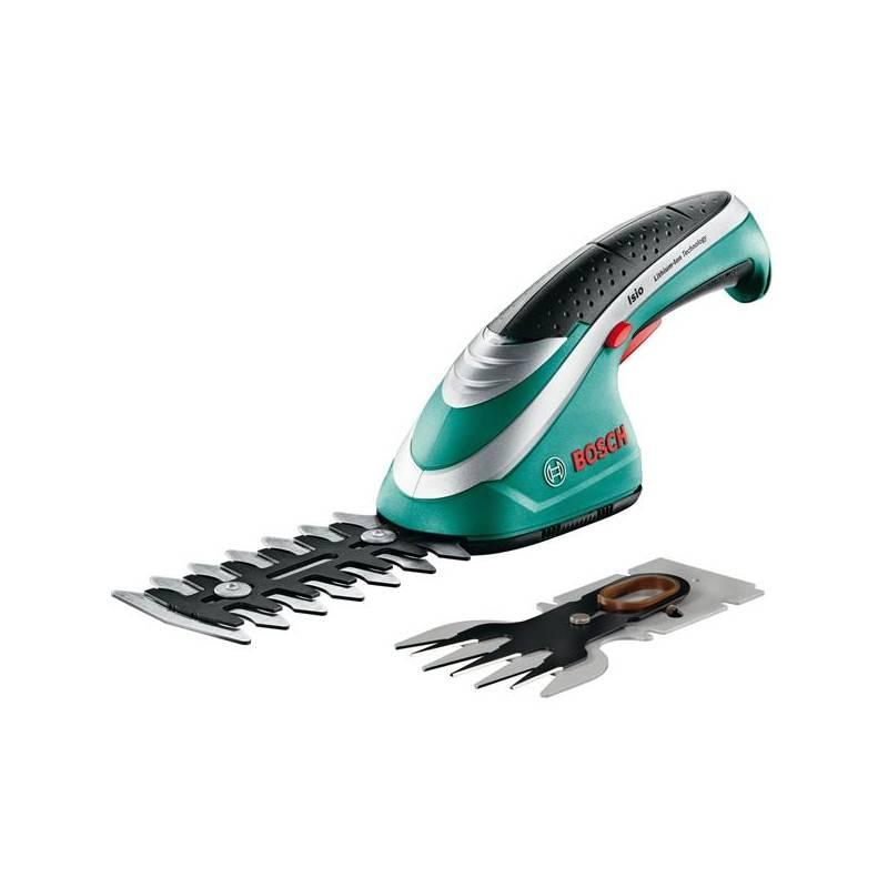 Nůžky na trávu Bosch Isio II + lišta na keře černá/zelená, nůžky, trávu, bosch, isio, lišta, keře, černá, zelená