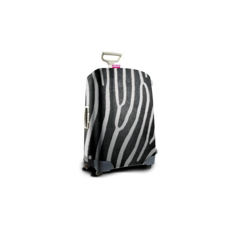 Obal na kufr Suit Suitcover 9015 Zebra černý/bílý, obal, kufr, suit, suitcover, 9015, zebra, černý, bílý