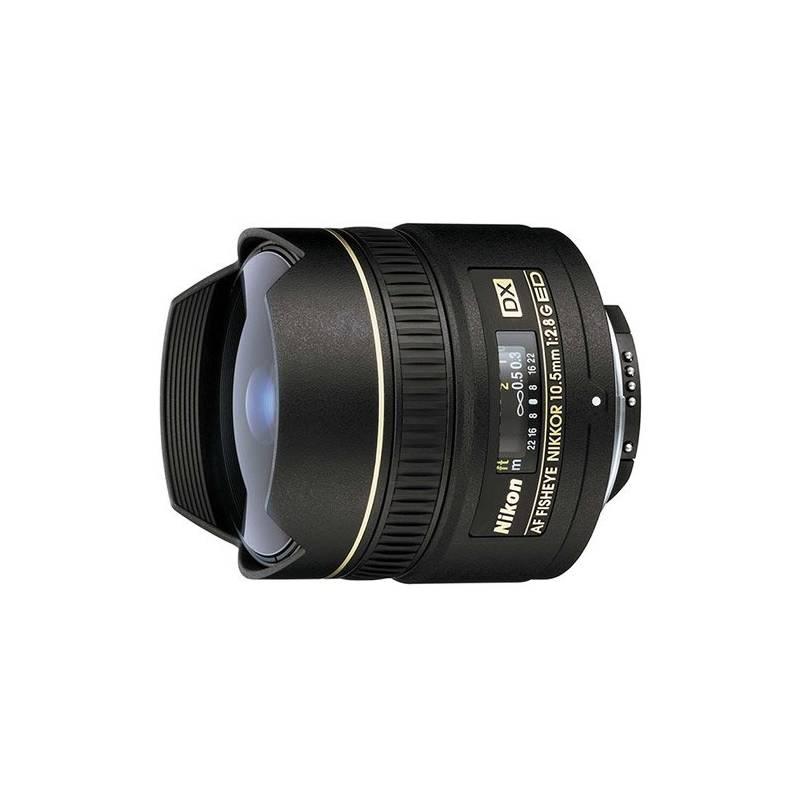 Objektiv Nikon 10.5MM F2.8G AF DX RYBÍ OKO černý, objektiv, nikon, 5mm, rybÍ, oko, černý