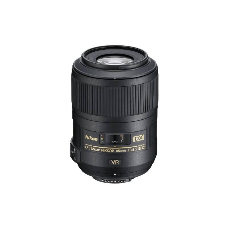 Objektiv Nikon 85MM F3.5G AF-S DX MICRO černý, objektiv, nikon, 85mm, af-s, micro, černý